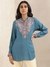 Navy Meriyum Solid Kurti