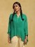 Green Meta Solid Kurti