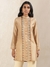 Beige & Khaki Zeeni Kurti
