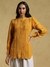 Yellow Ethereal Crepe Kurti