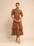 Brown Urban Elysian Cotton Tiered Dress