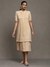 Beige Ragi Long Dress