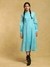 Blue Baadal Chanderi Midi Dress