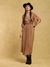 Brown Masai Mara Satin Dress