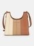 Beige Metropolis Leather Tote Bag