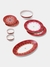 Pink Ikkat Dinner Plate (Set Of 2)