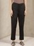 Black Classic Cotton Tapered Pants