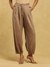 Brown Masai Mara Cotton Straight-Leg Pants
