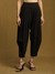 Black Waterfall Dhoti Pants