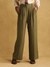 Olive Pantalon Straight-Leg Pants