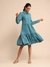 Teal Urban Elysian Cotton Knee-Length Dress