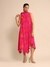 Fuschia Geisha Crepe Dress