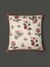 Ecru & Red Flora Cotton Euro Sham