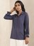 Blue Quint Yarn-Dyed Cotton Shirt