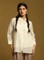 Off White Baadal Chanderi Shirt