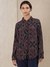 Black Kaliedo Flora Crepe Shirt