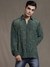 Green Saba Crepe Shirt