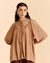 Peach Daina Solid Short Top