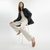 Margot Sandal In Crystal Signature Jacquard