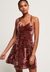 TAYLA VELVET SKATER DRESS