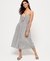 JAYDE TIE FRONT MIDI DRESS