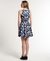 HIGH NECK SCUBA PRINT DRESS