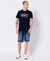 VINTAGE SCRIPT STYLE INDIGO T-SHIRT