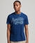 VINTAGE SCRIPT INDIGO WORKWEAR T-SHIRT