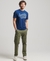 VINTAGE SCRIPT INDIGO WORKWEAR T-SHIRT