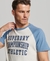 ORGANIC COTTON VINTAGE GYM ATHLETIC RAGLAN T-SHIRT