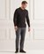 STUDIOS LONG SLEEVE KNITTED POLO SHIRT