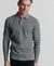 STUDIOS LONG SLEEVE KNITTED POLO SHIRT