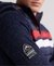 STORM CHEST STRIPE HYBRID ZIP HOODIE