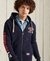 TRACK & FIELD GRAPHIC ZIP HOODIE