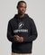 STACKED APPLIQUE LOGO HOODIE