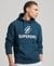 STACKED APPLIQUE LOGO HOODIE