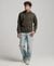CONTRAST STITCH RELAXED HOODIE