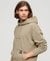CONTRAST STITCH RELAXED HOODIE