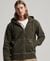 CONTRAST STITCH RELAXED ZIP HOODIE