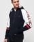 APPLIQUE ACADEMY RAGLAN CONTRAST ZIPHOOD