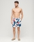 RECYCLED HAWAIIAN PRINT 17" SWIM SHORTS