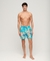 RECYCLED HAWAIIAN PRINT 17" SWIM SHORTS