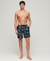 RECYCLED HAWAIIAN PRINT 17" SWIM SHORTS