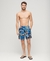 RECYCLED HAWAIIAN PRINT 17" SWIM SHORTS