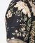 OPEN COLLAR PRINT LINEN S/S SHIRT