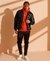 WOVEN DOWN QUILT BOMBER JACKET