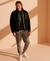 WOVEN DOWN QUILT BOMBER JACKET