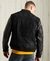 BLACKOUT LEATHER MIX BOMBER JACKET