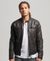 LEATHER MOTO RACER JACKET