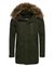 MILITARY FAUX FUR PARKA JACKET